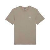 T-shirt oversize con logo sul petto sabbia