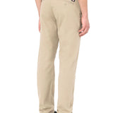 Pantalone chino con tasche posteriori kaki