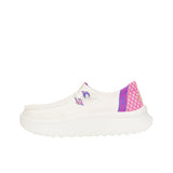 Mocassino Wendy Peak Chambray bianco e rosa