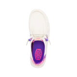 Mocassino Wendy Peak Chambray bianco e rosa