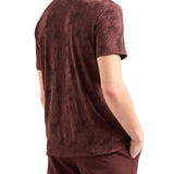 Polo fantasia floreale jacquard moro