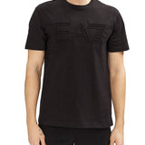 T-shirt patch logo frontale nero