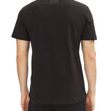T-shirt patch logo frontale nero