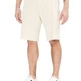 Shorts maxi logo patch beige