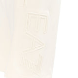 Shorts maxi logo patch beige