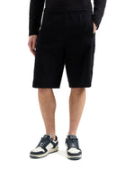 Shorts maxi logo patch nero