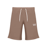 Shorts con logo laterale beige