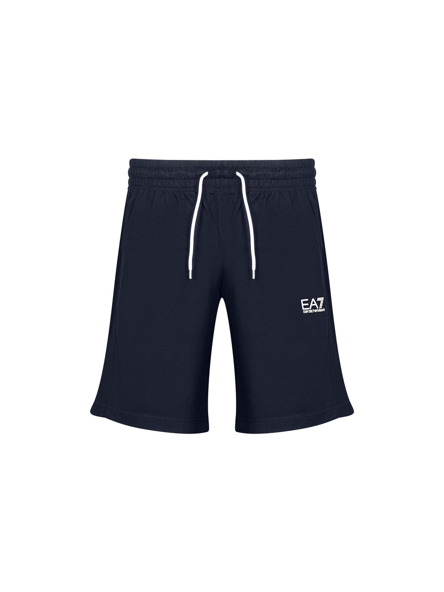 Shorts con logo laterale blu