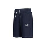 Shorts con logo laterale blu