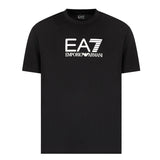 T-shirt patch logo beige/nero