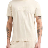 T-shirt patch logo beige