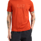 T-shirt patch logo arancio