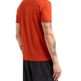 T-shirt patch logo arancio