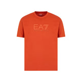 T-shirt patch logo arancio