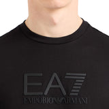 T-shirt maniche lunghe logo patch nero