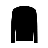T-shirt maniche lunghe logo patch nero