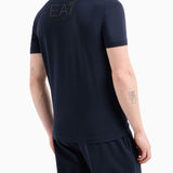 Polo basic in piquet blu
