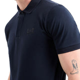 Polo basic in piquet blu