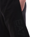 Shorts logo sul fondo a rilievo blu