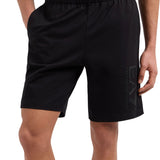 Shorts logo sul fondo a rilievo nero