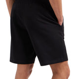 Shorts logo sul fondo a rilievo nero