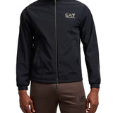 Bomber chiusura zip in nylon nero