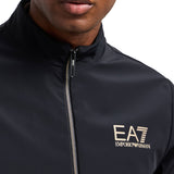 Bomber chiusura zip in nylon nero