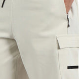 Shorts cargo strip grigio