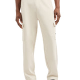 Pantalone cargo strip panna