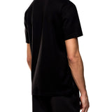 T-shirt con zip laterale nero