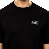 T-shirt con zip laterale nero