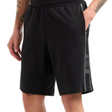 Shorts banda logo laterale nero
