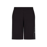 Shorts banda logo laterale nero