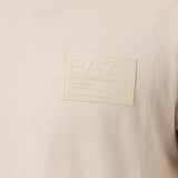 T-shirt box logo beige