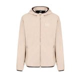 Giubbino chiusura zip e cappuccio in nylon beige