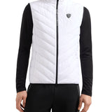 Smanicato con chiusura zip e placca logo bianco
