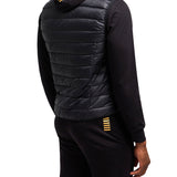 Smanicato trapuntato con chiusura zip in nylon nero