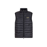 Smanicato trapuntato con chiusura zip in nylon nero