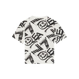 T-shirt stampa allover fantasia