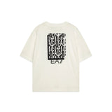 T-shirt stampa frontale logo bianco