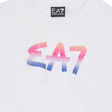 Blusa con logo glitter bianco