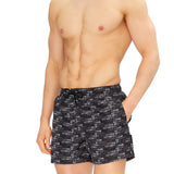 Boxer mare logo allover nero/bianco