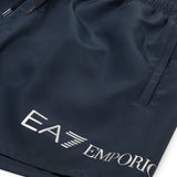 Boxer mare logo sul fondo blu