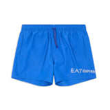 Boxer mare logo sul fondo azzurro