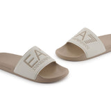Ciabatta maxi logo pvc beige