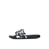 Ciabatta maxi logo fantasia pvc nero multi