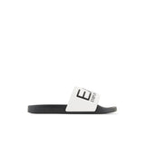 Ciabatta maxi logo pvc bianco/nero