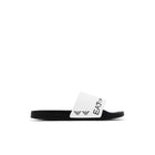 Ciabatta fascia logo pvc nero/bianco