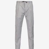 Pantalone Amalfi in lana vergine grigio chiaro