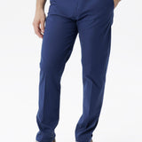Pantalone Amalfi in cotone con coulisse blu